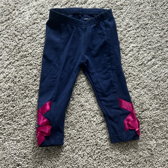 NWOT Janie and Jack leggings with ribbon - Picture 1 of 3